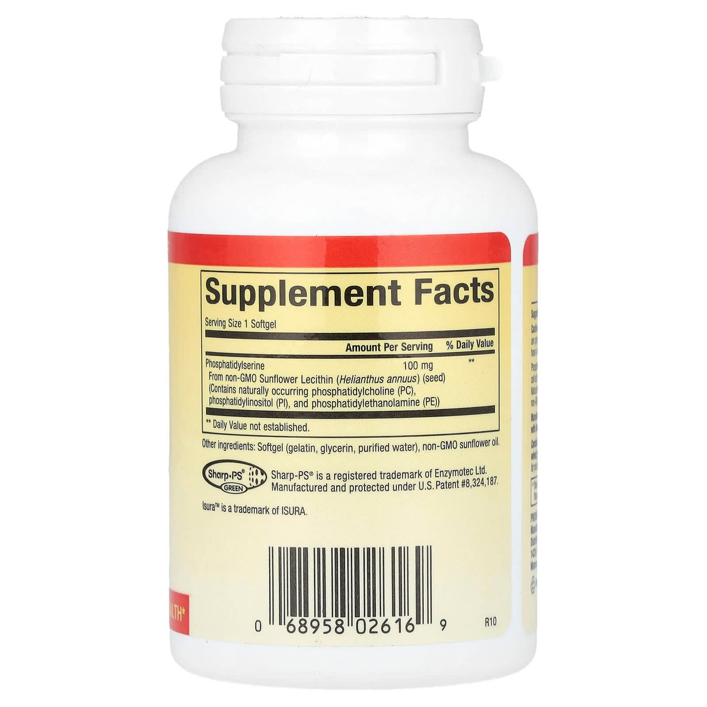 Natural Factors, PS Phosphatidylserine, 100 mg, 60 Softgels