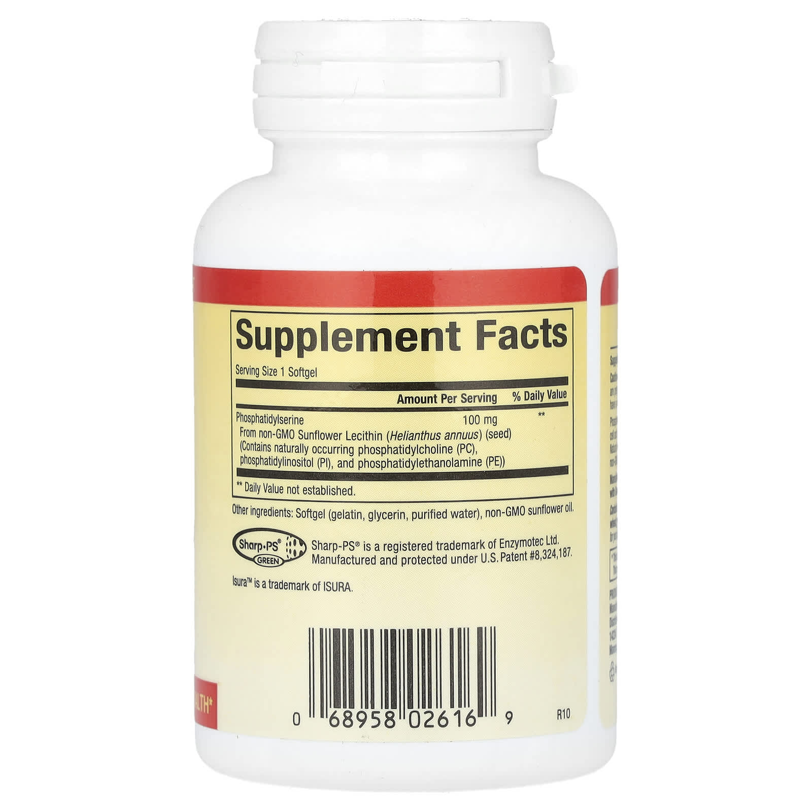 Natural Factors, PS Phosphatidylserine, 100 mg, 60 Softgels