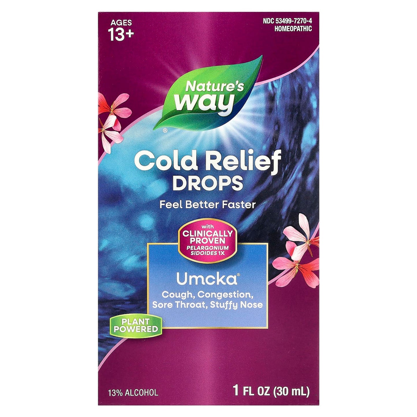 Nature's Way, Umcka®, Cold Relief Drops, Ages 13+, 1 fl oz (30 ml) - Image 1