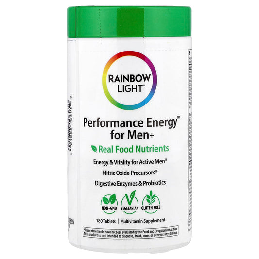 Rainbow Light, Performance Energy™ for Men+ Real Food Nutrients, 180 Tablets - Image 1