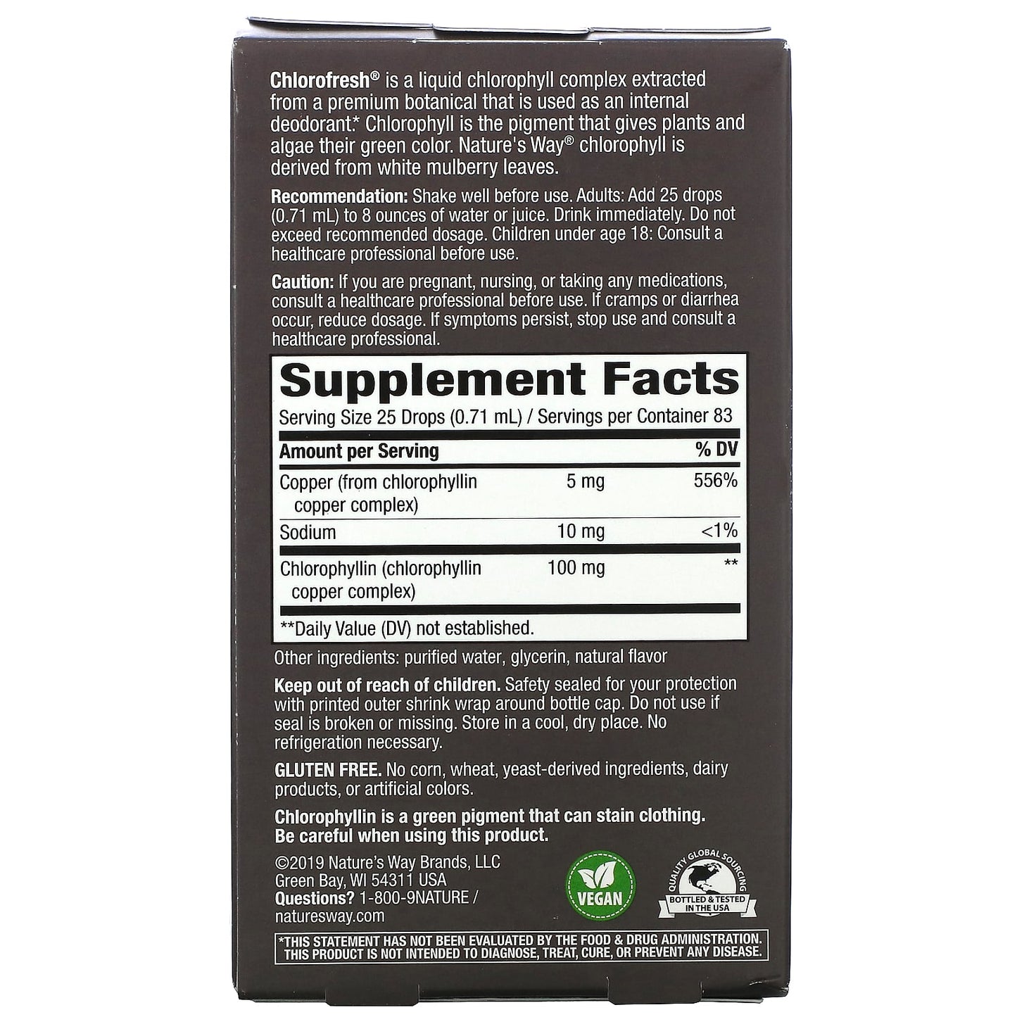 Nature's Way, Chlorofresh, Chlorophyll Drops, Mint, 2 fl oz (59 ml) - Image 2