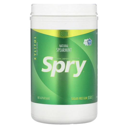 Xlear, Spry, Chewing Gum, Natural Spearmint, Sugar Free, 550 Pieces - Image 1