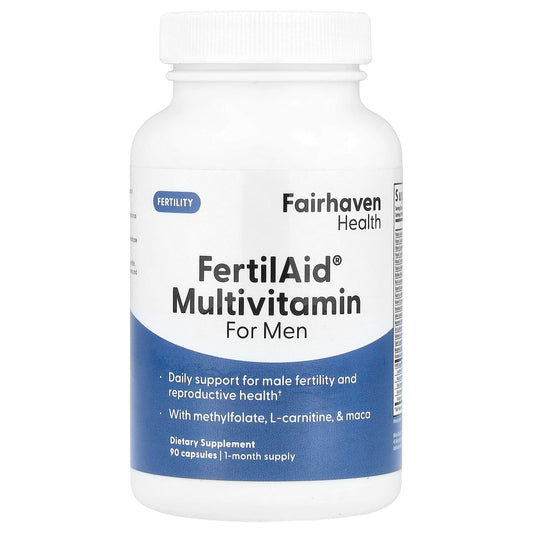 Fairhaven Health FertilAid Multivitamin for Men, 90 Capsules, Boost Fertility - Image 1