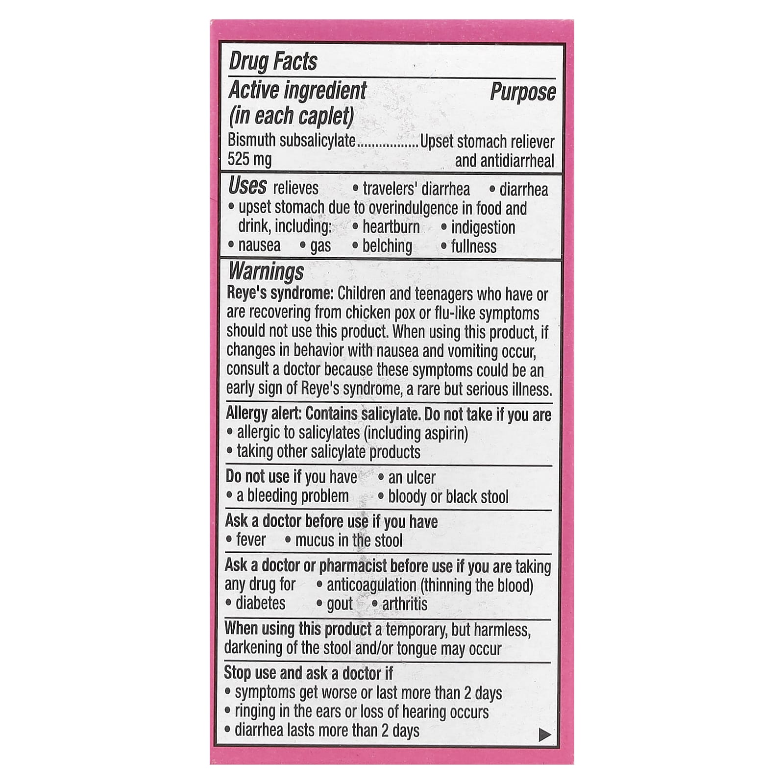 Pepto Bismol® Ultra, 24 Caplets - Image 2