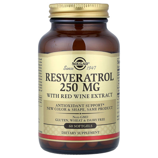 Solgar, Resveratrol, 60 Softgels - Image 1