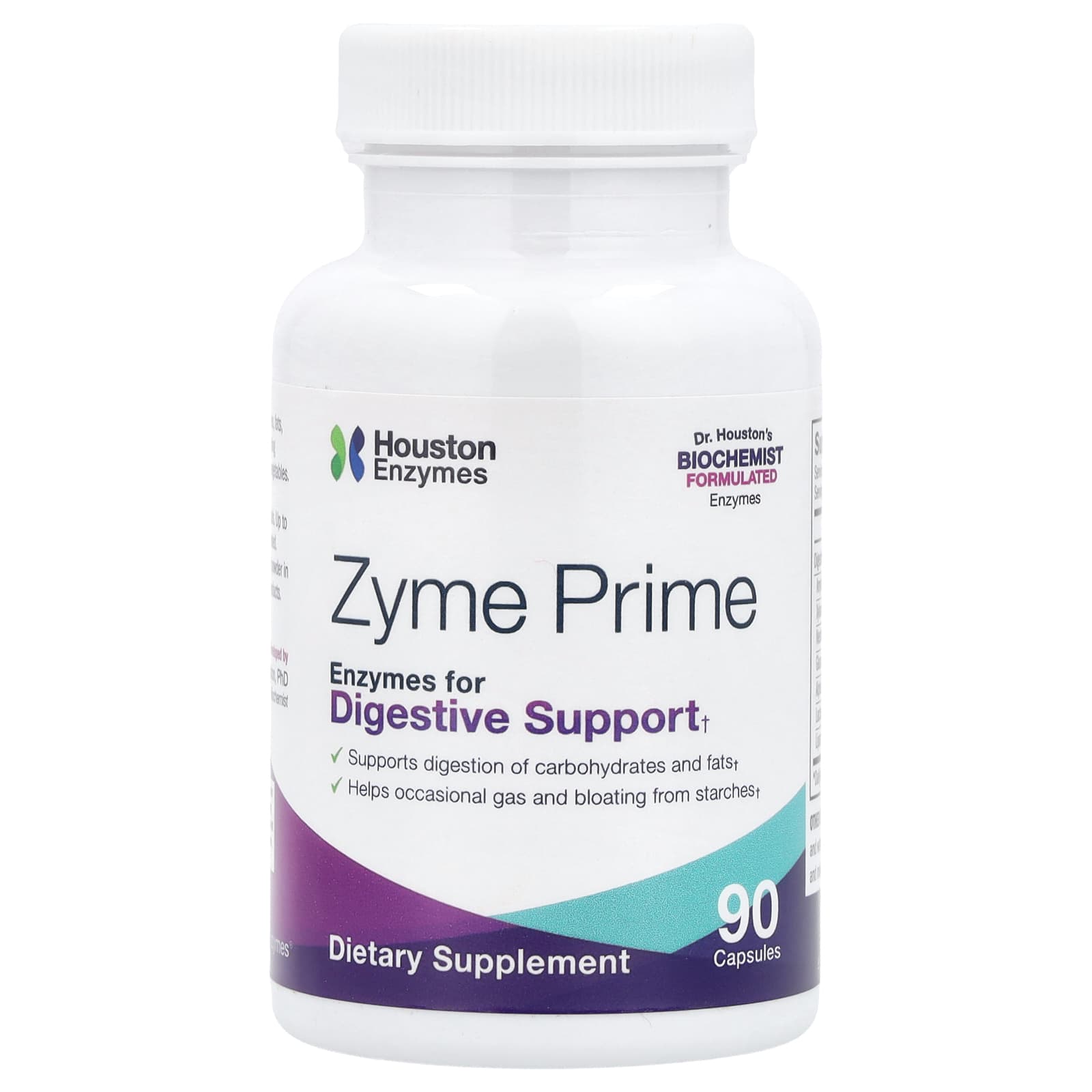Houston Enzymes Zyme Prime Digestive Support Supplement, 90 Capsules - Image 1