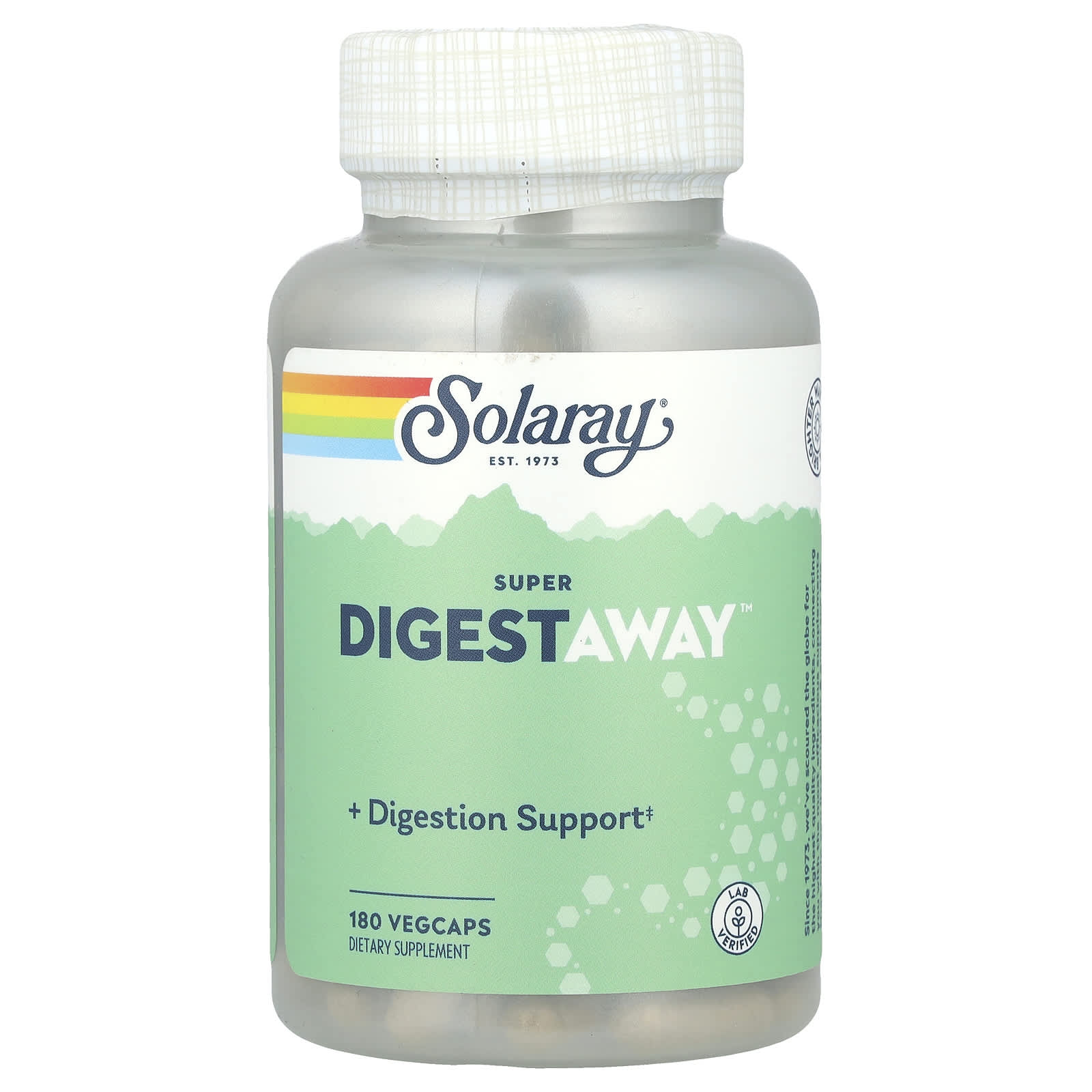 Solaray, Super Digestaway™, 180 VegCaps - Image 1