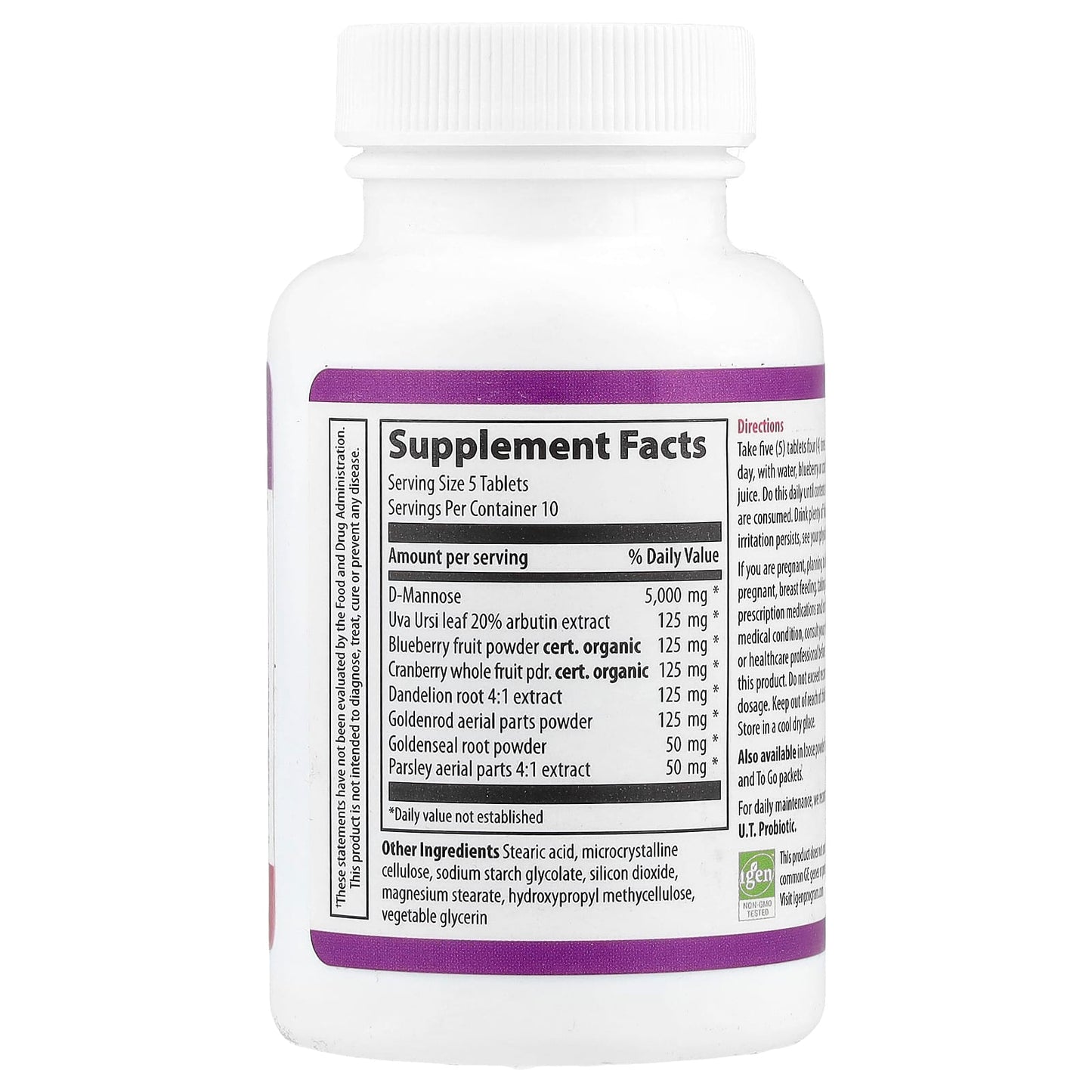 Vibrant Health, U.T. Vibrance™, 50 Vegipure Tablets - Image 2