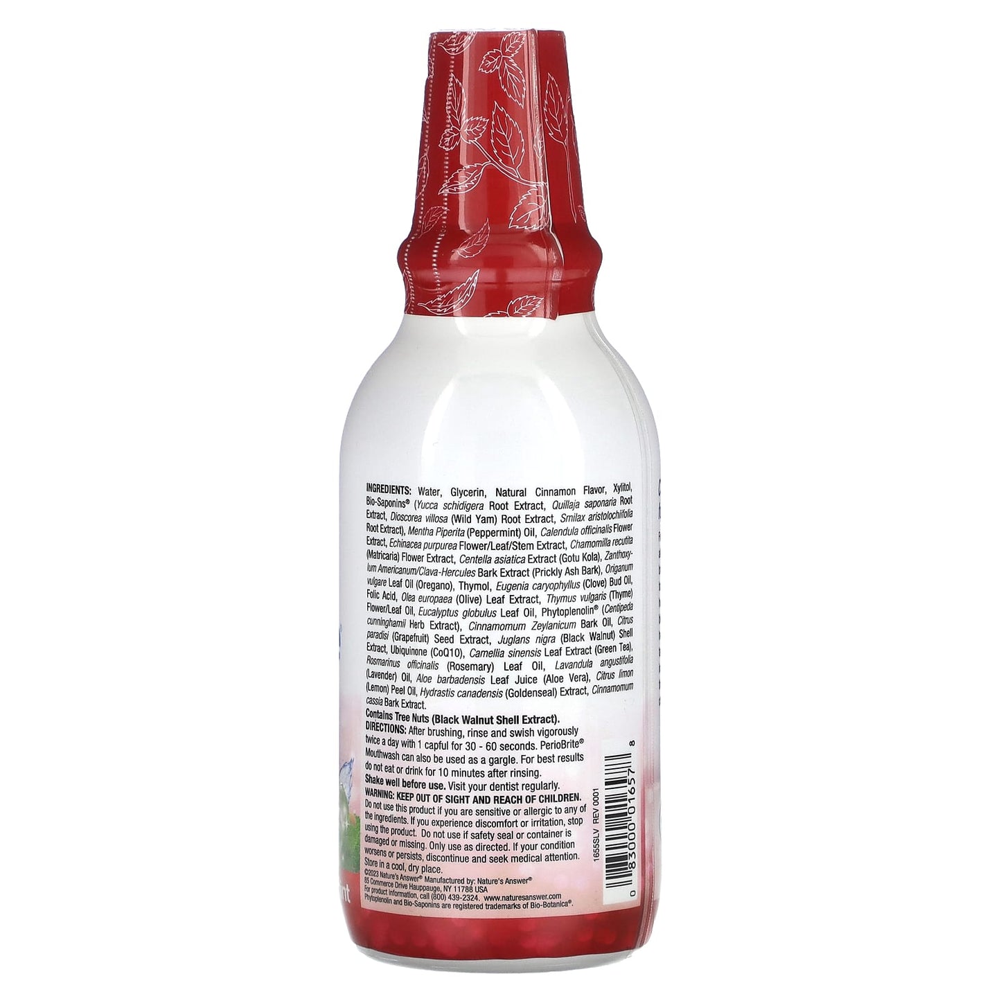 Nature's Answer, PerioBrite, Mouthwash with Xylitol, Cinnamint, 16 fl oz (480 ml) - Image 2