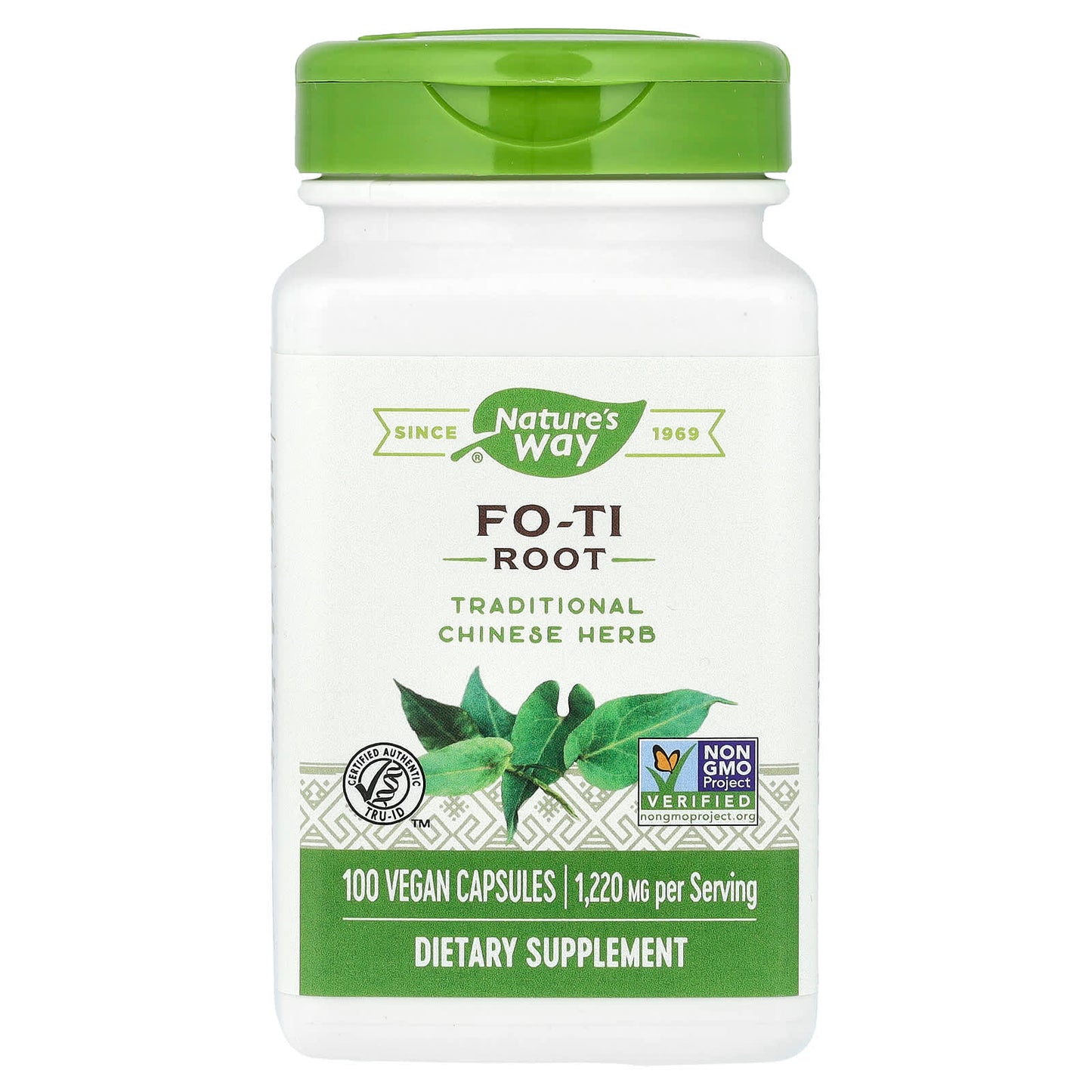 Nature's Way, Fo-Ti Root, 100 Vegan Capsules (610 mg per Capsule) - Image 1