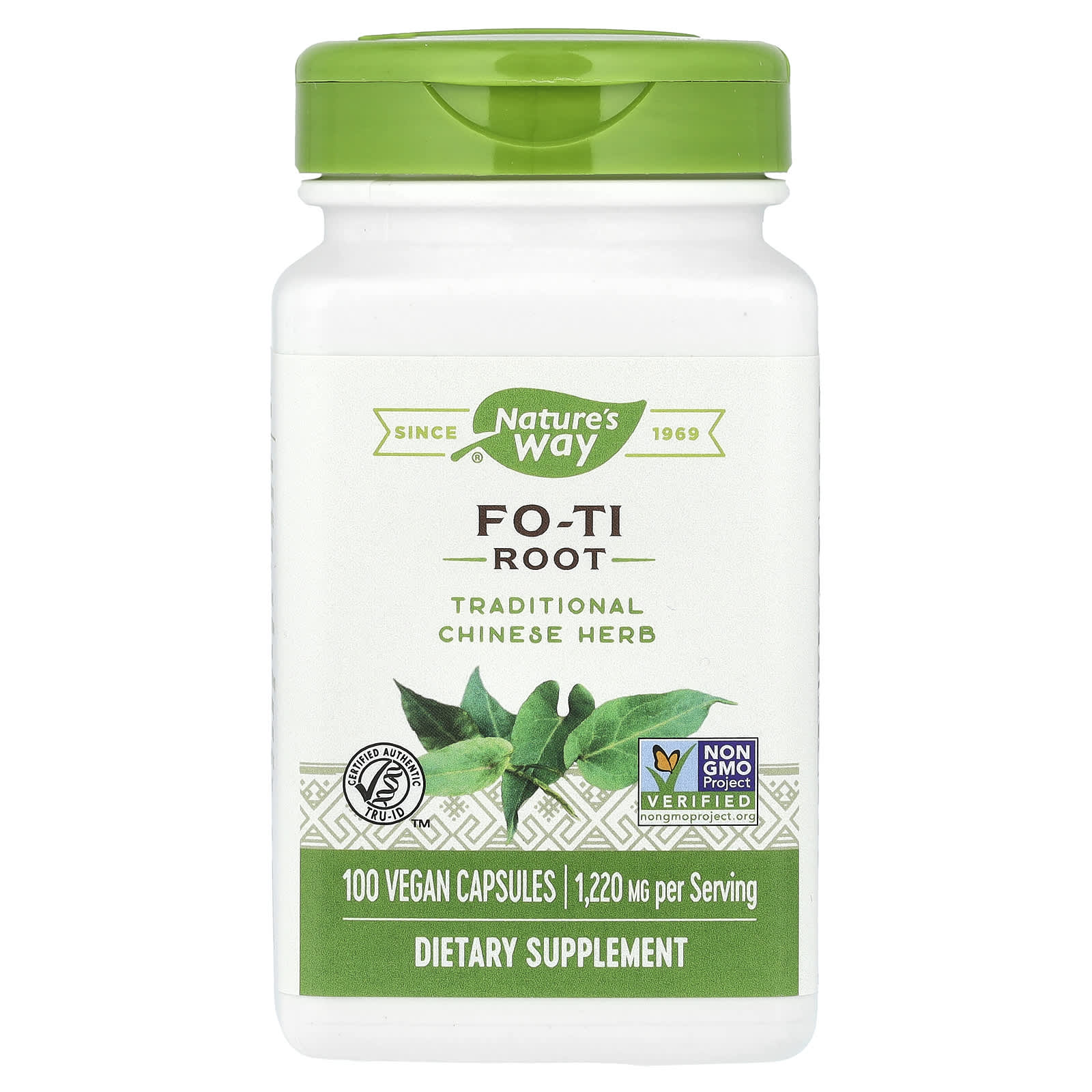 Nature's Way, Fo-Ti Root, 100 Vegan Capsules (610 mg per Capsule) - Image 1