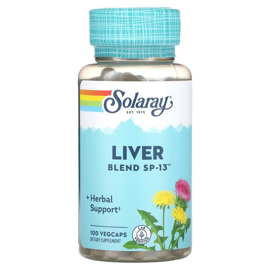 Solaray, Liver Blend SP-13, 100 VegCaps - Image 1