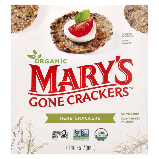 Mary's Gone Crackers, Organic Herb Crackers, 6.5 oz (184 g) - Image 1