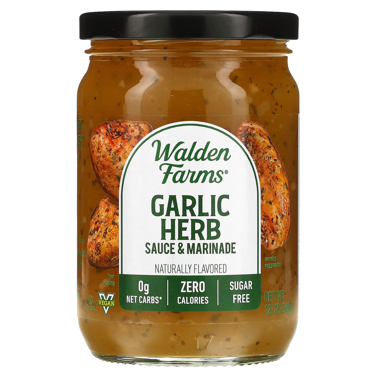 Walden Farms, Garlic Herb Sauce & Marinade, 12 oz (340 g) - Image 1