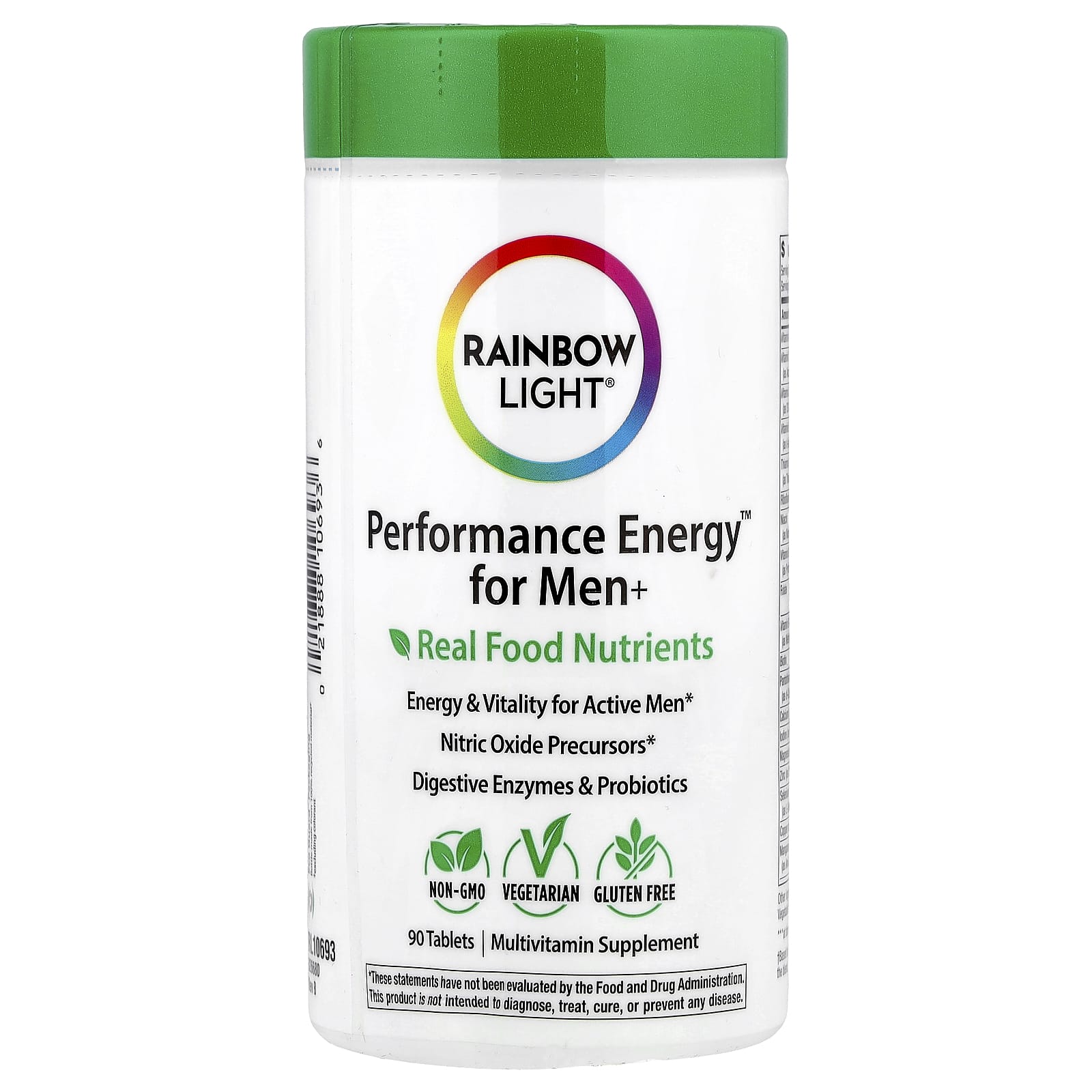 Rainbow Light, Performance Energy™ for Men+, 90 Tablets - Image 1