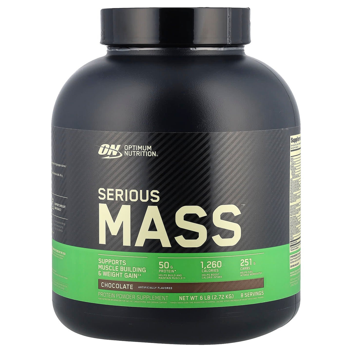 Optimum Nutrition, Serious Mass™, Chocolate, 6 lb (2.72 kg) - Image 1