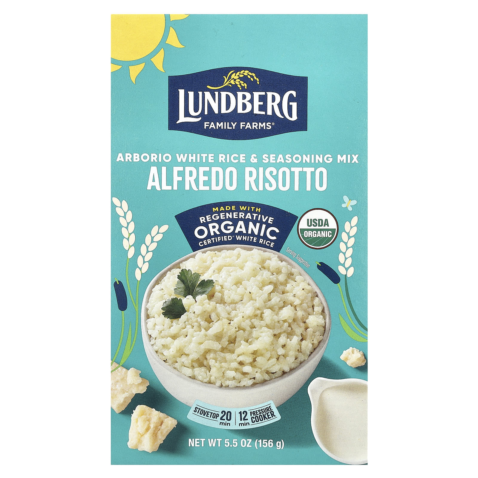 Lundberg, Organic Risotto, Alfredo, 5.5 oz (156 g) - Image 1