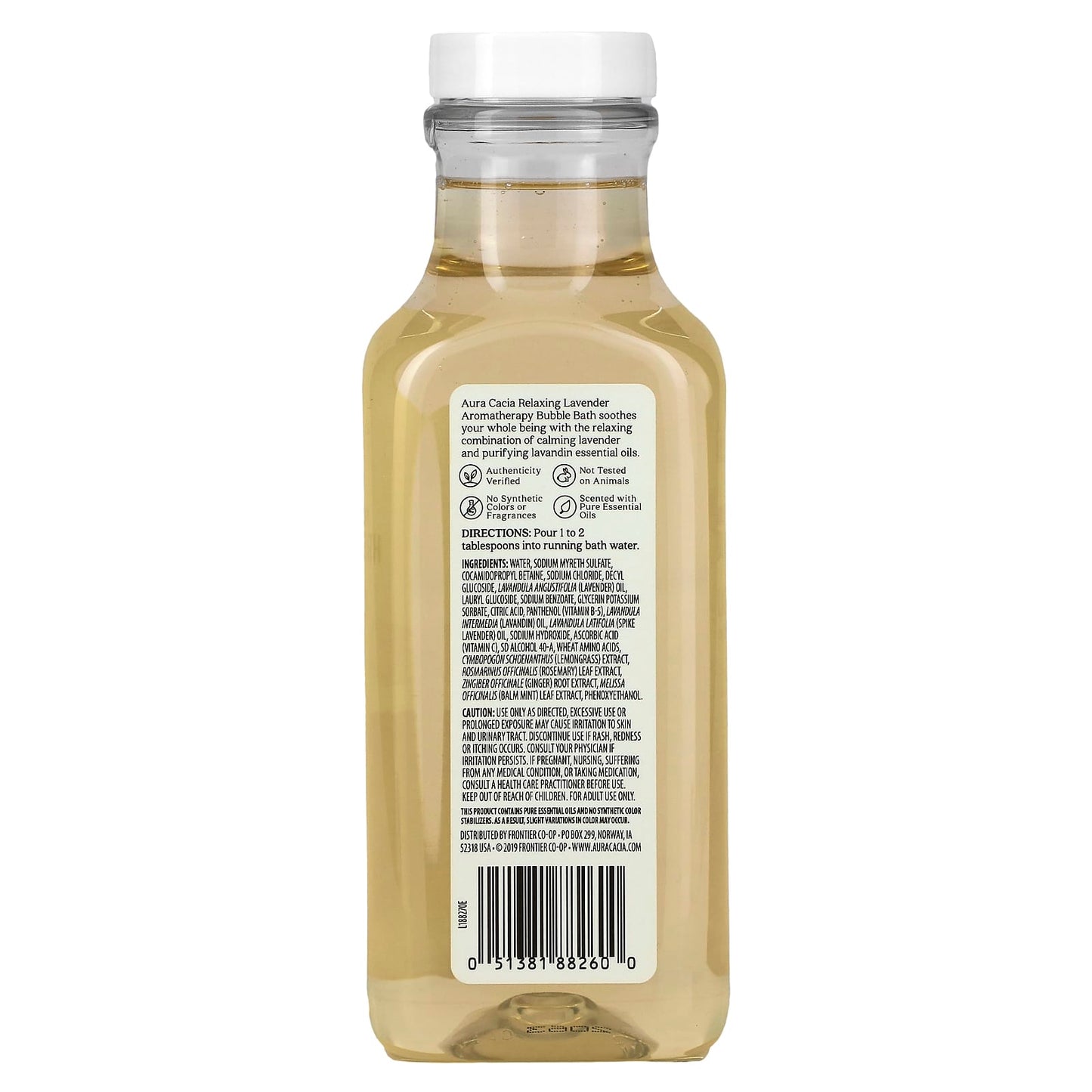Relax with Aura Cacia Lavender Aromatherapy Bubble Bath 13 oz - Image 2