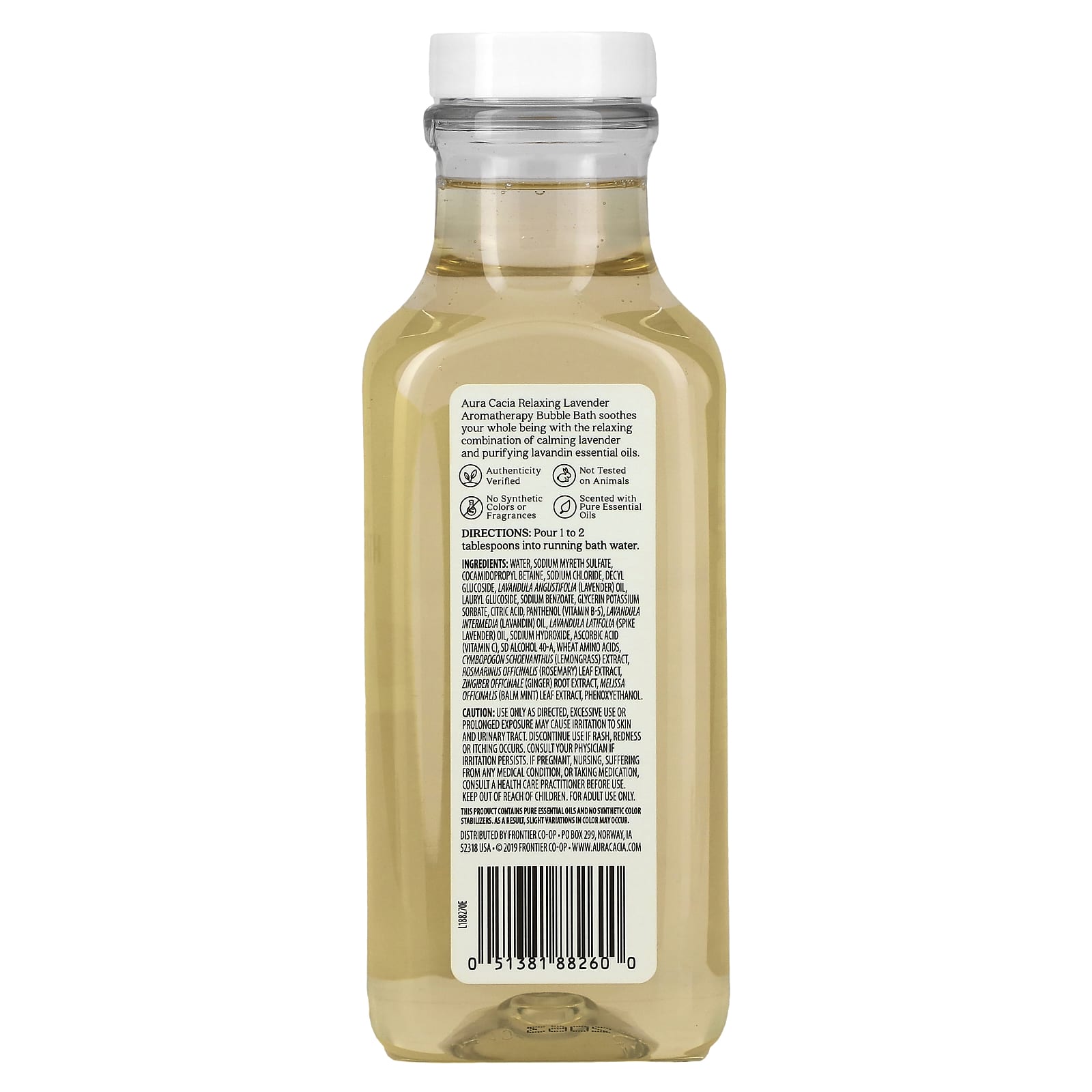 Relax with Aura Cacia Lavender Aromatherapy Bubble Bath 13 oz - Image 2
