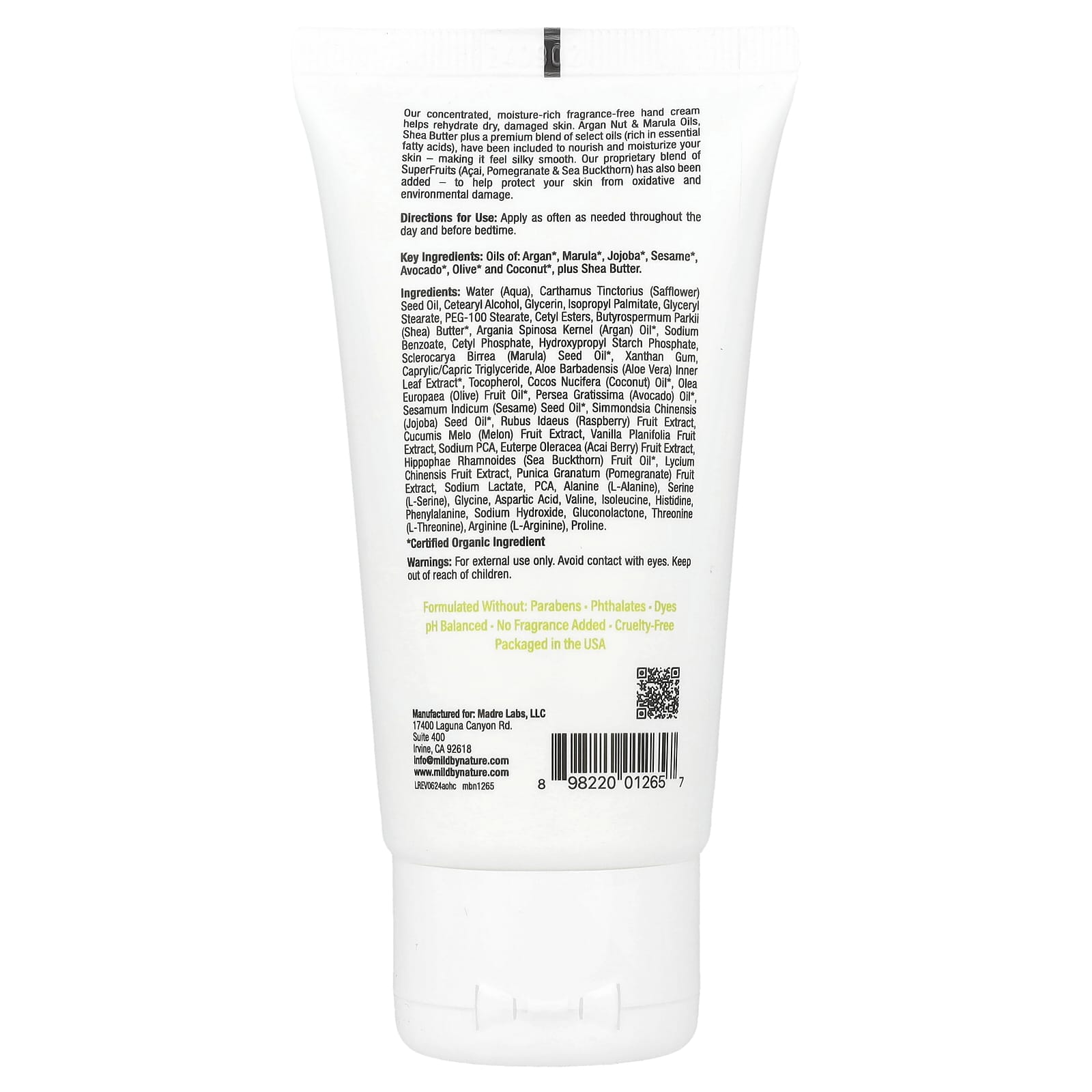 Argan Oil Hand Cream with Marula Oil & Shea Butter for Soft, Smooth Skin - Image 2