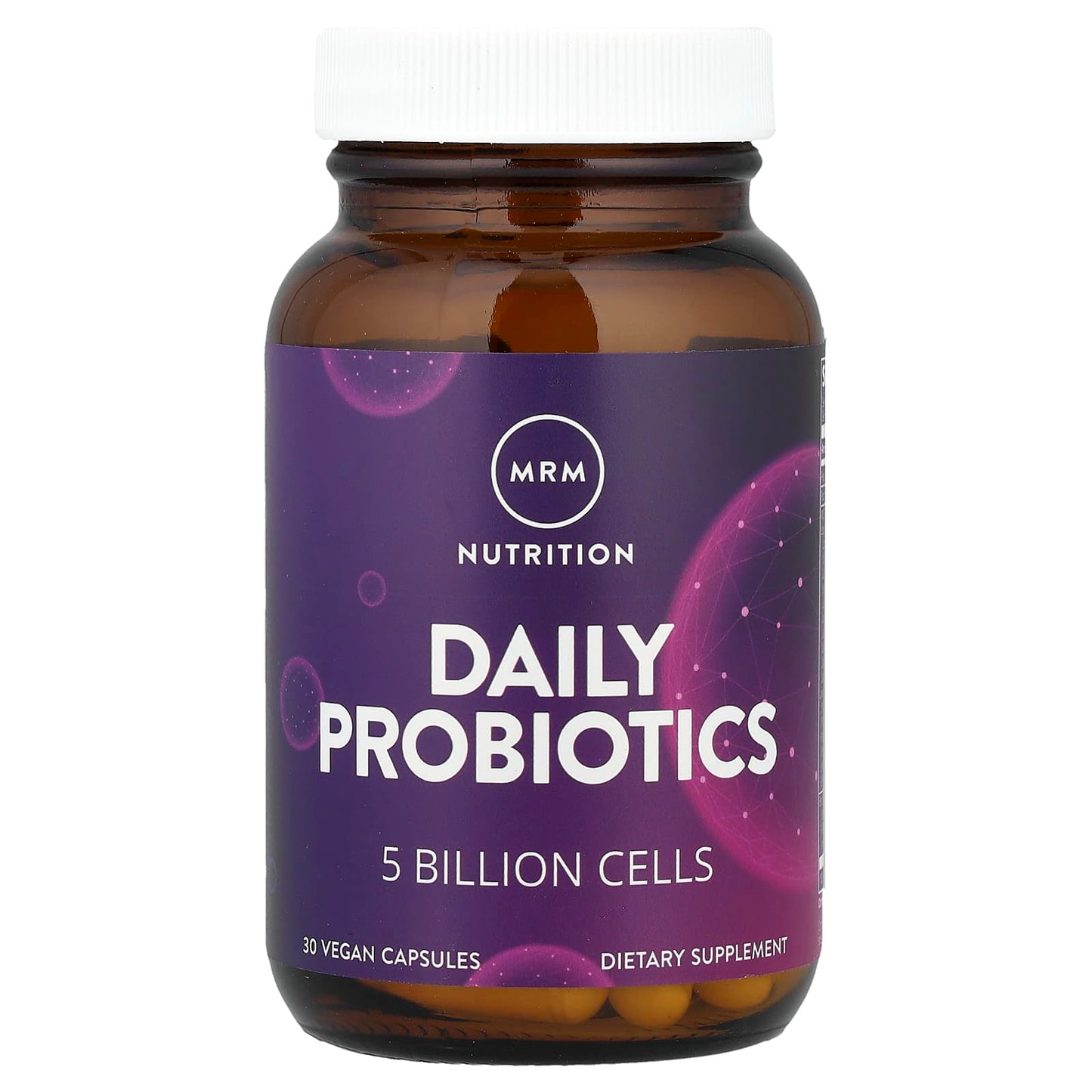 MRM Nutrition, Daily Probiotics, 5 Billion Cells, 30 Vegan Capsules - Image 1