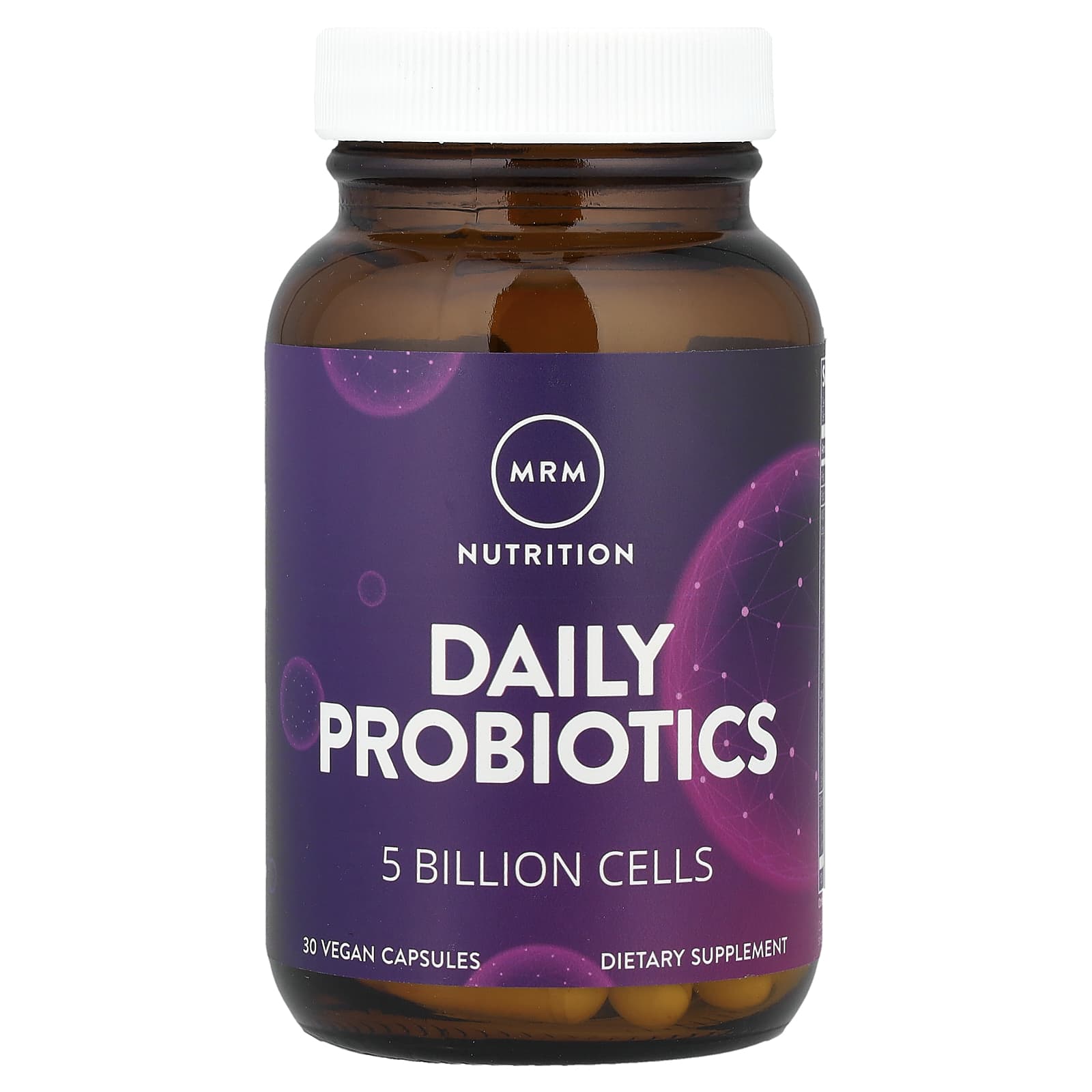 MRM Nutrition, Daily Probiotics, 5 Billion Cells, 30 Vegan Capsules - Image 1
