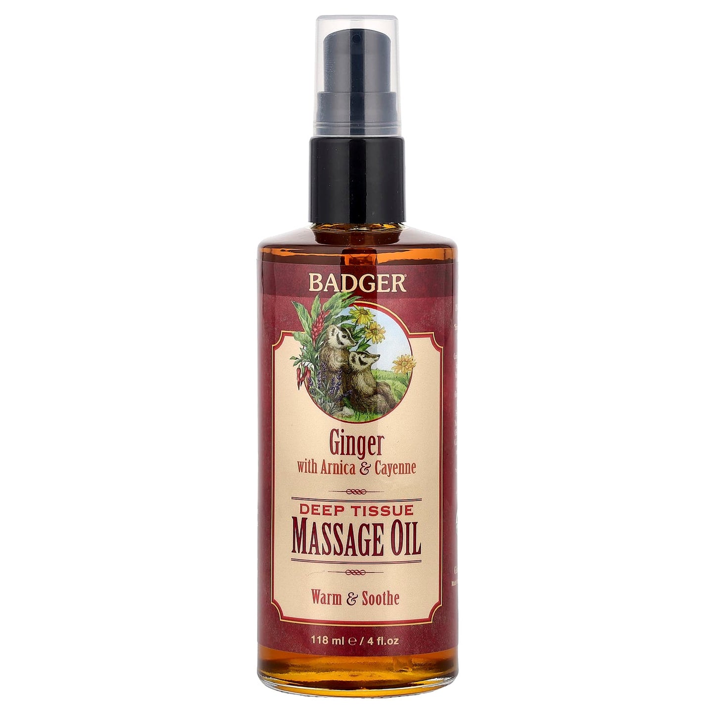 Warm & Soothe Deep Tissue Massage Oil - Ginger, Arnica & Cayenne - Image 1