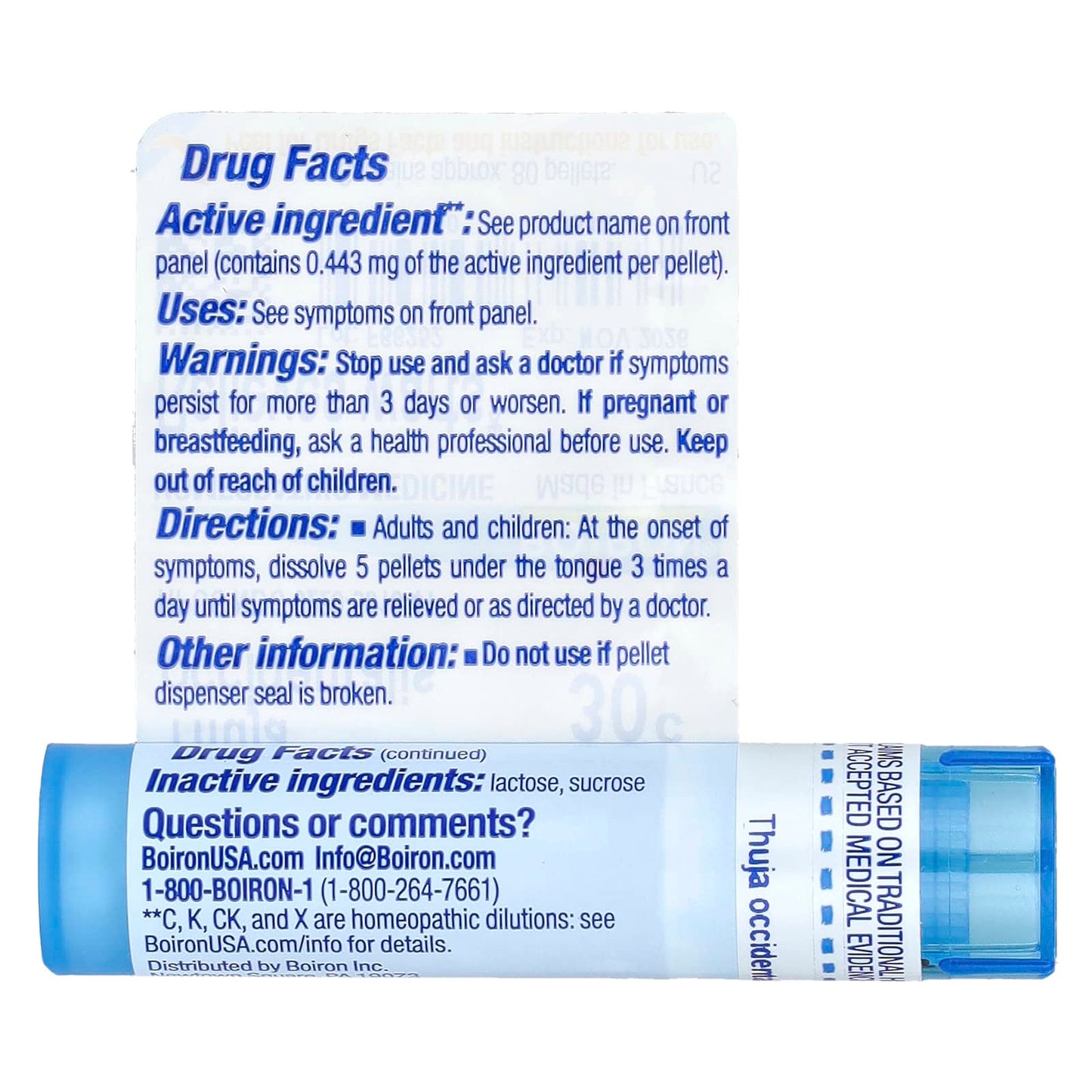 Homeopathic Wart Relief with Thuja Occidentalis 30C, 80 Pellets - Image 2
