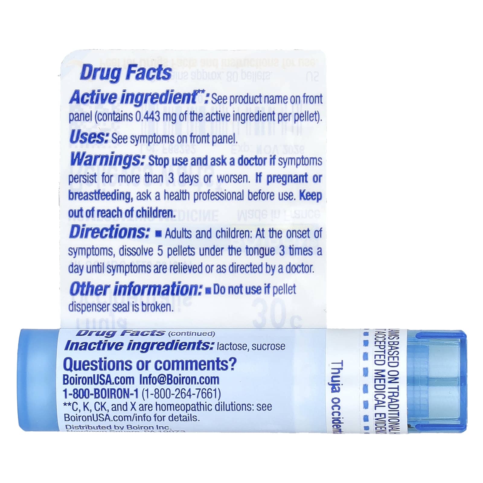 Homeopathic Wart Relief with Thuja Occidentalis 30C, 80 Pellets - Image 2
