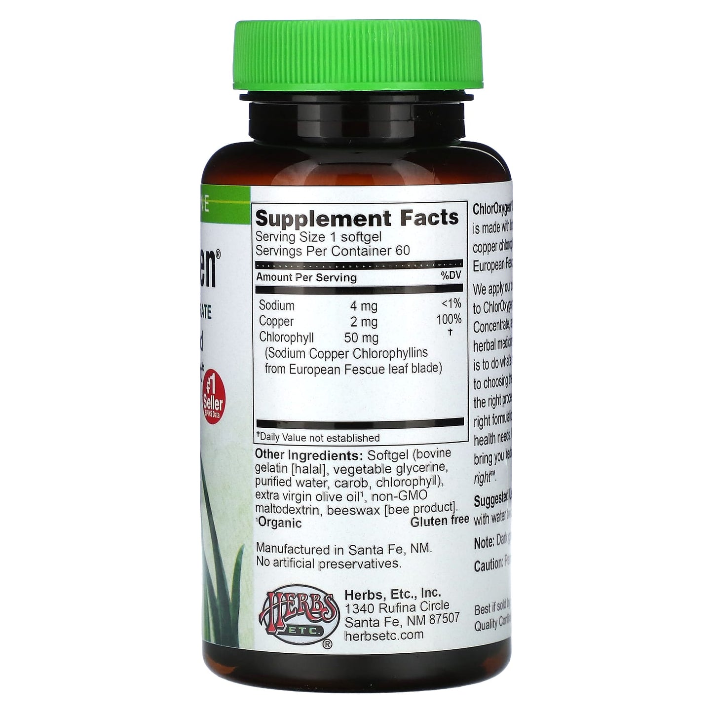 ChlorOxygen Chlorophyll Concentrate - Boost Blood Support with Herbs Etc. - Image 2