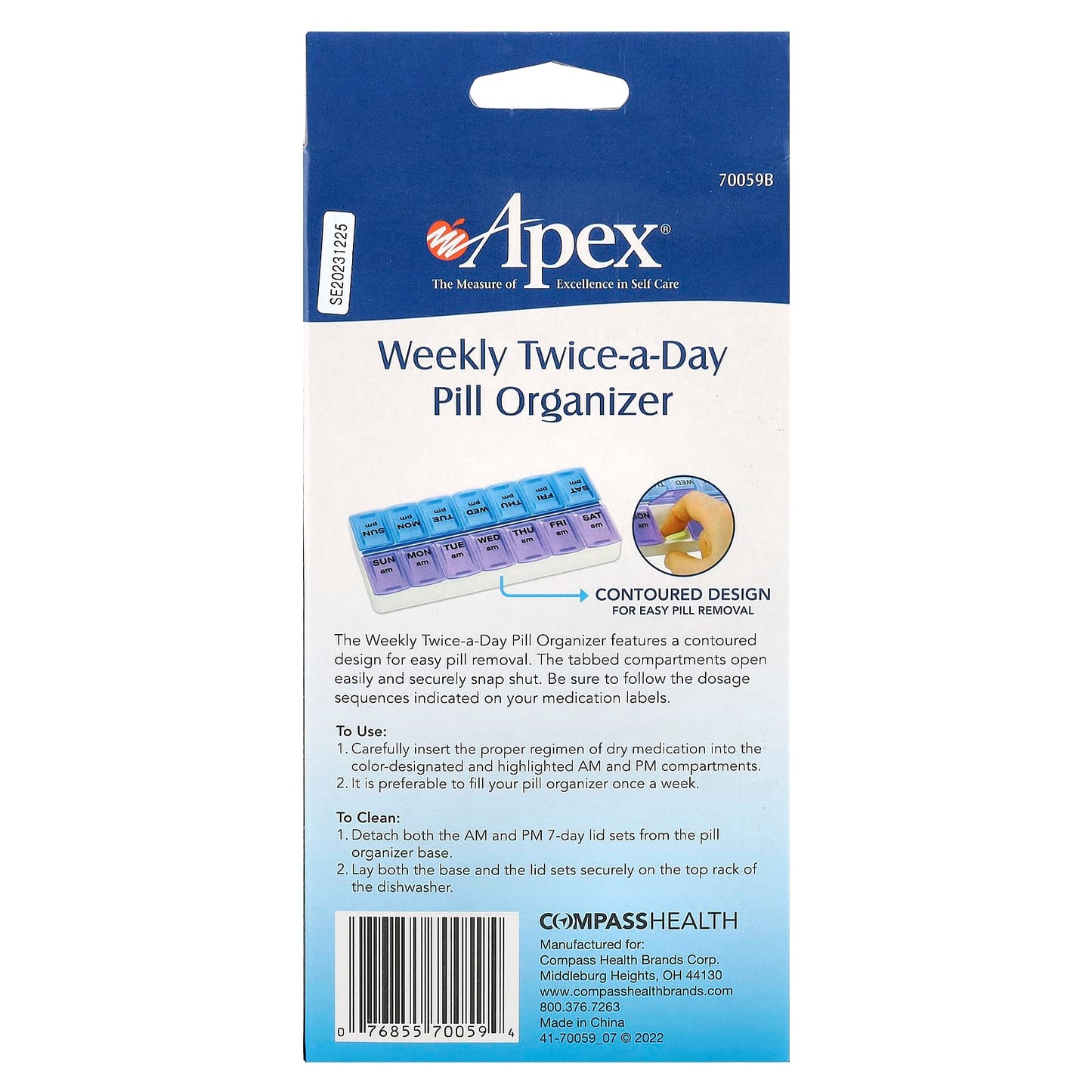 Apex Weekly Pill Organizer for Easy Medication Management - Image 2
