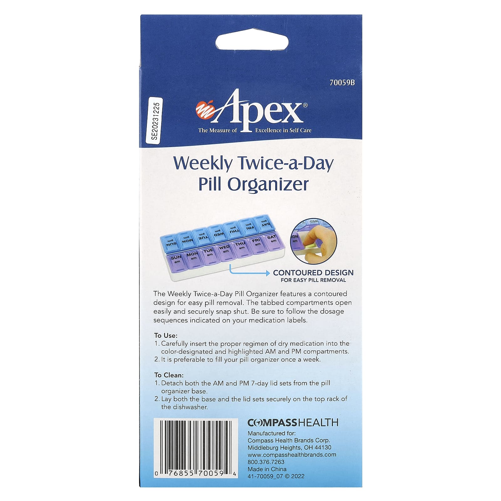 Apex Weekly Pill Organizer for Easy Medication Management - Image 2