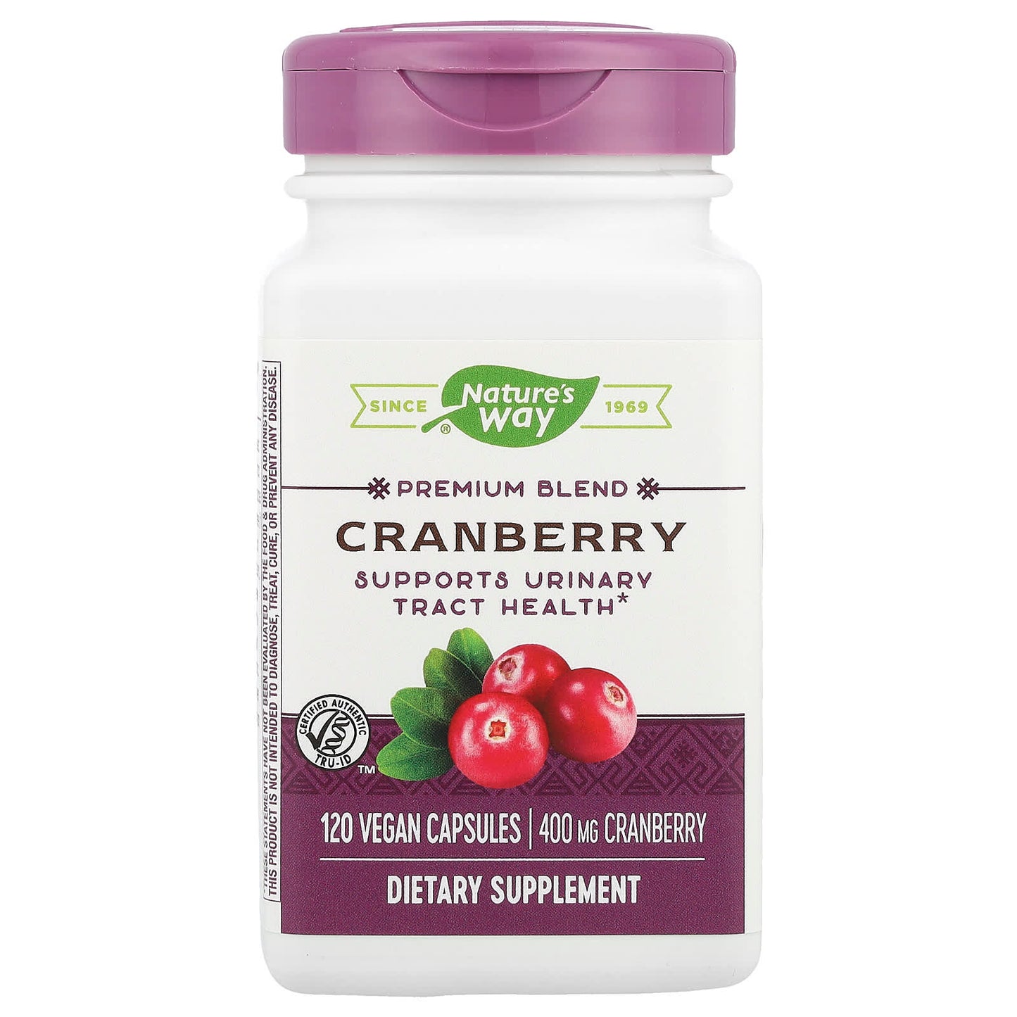 Nature's Way, Premium Blend, Cranberry, 400 mg, 120 Vegan Capsules - Image 1