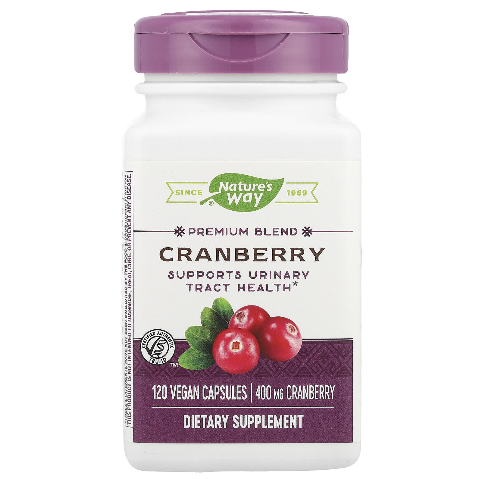 Nature's Way, Premium Blend, Cranberry, 400 mg, 120 Vegan Capsules - Image 1