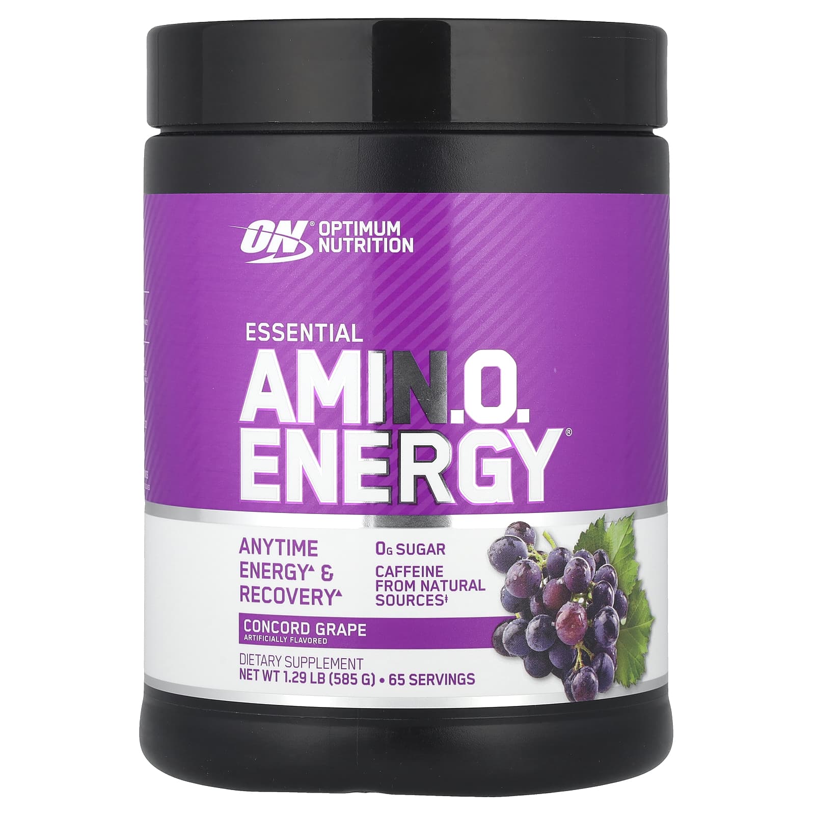 Optimum Nutrition, Essential Amin.O. Energy®, Concord Grape, 1.29 lb (585 g) - Image 1