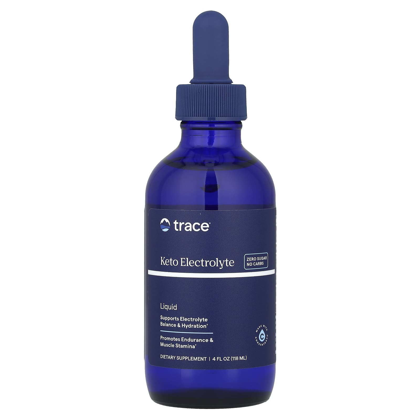 Trace, Keto Electrolyte Liquid, 4 fl oz (118 ml) - Image 1