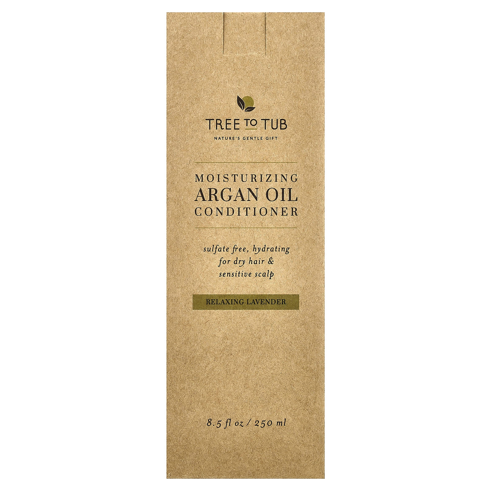 Tree To Tub, Moisturizing Argan Oil Conditioner, For Dry Hair & Sensitive Scalp, Relaxing Lavender , 8.5 fl oz (250 ml) - Image 2