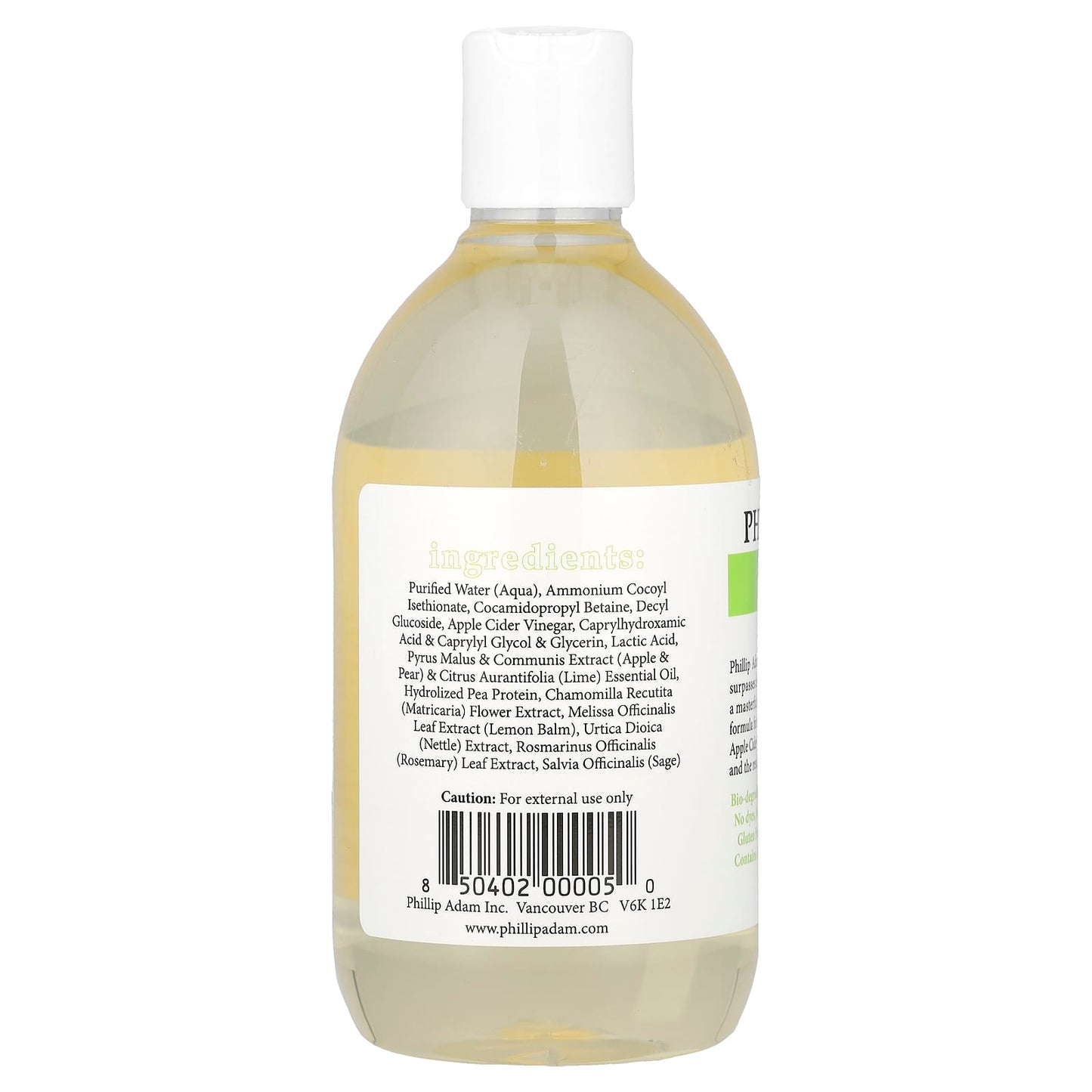 Phillip Adam, Shampoo, Apple Cider Vinegar, 12 fl oz (355 ml) - Image 2