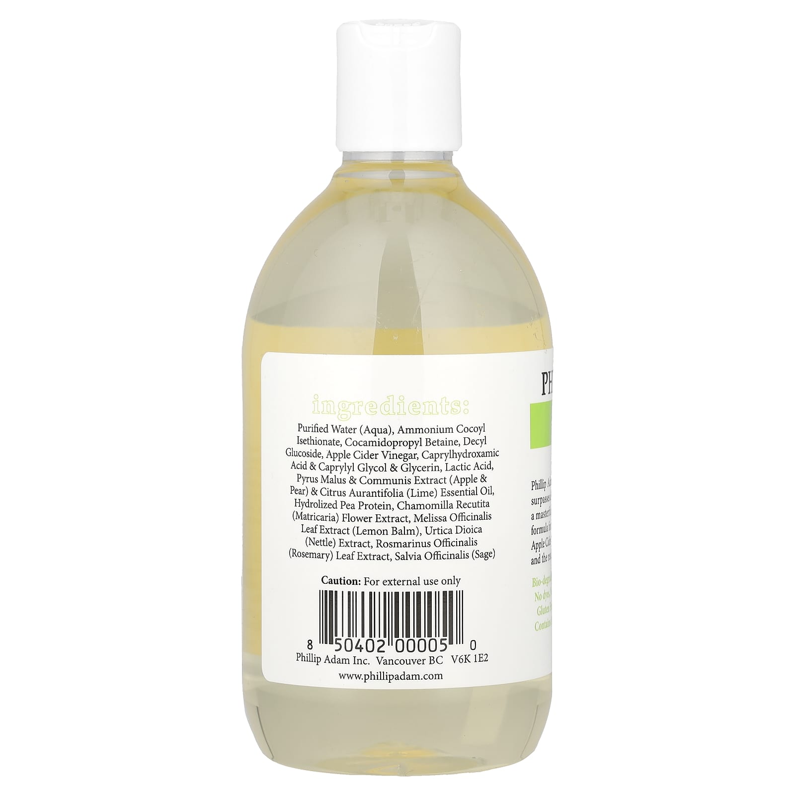 Phillip Adam, Shampoo, Apple Cider Vinegar, 12 fl oz (355 ml) - Image 2