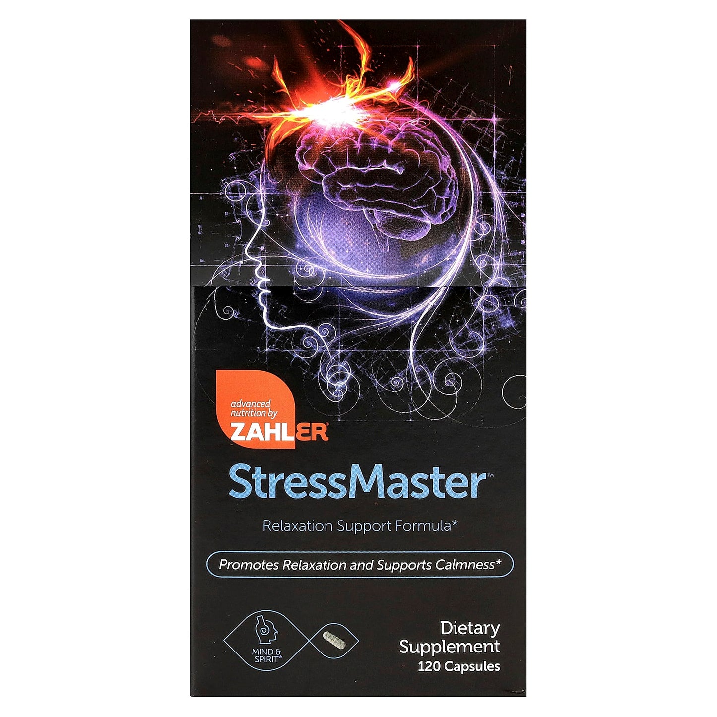 Zahler, StressMaster™, Relaxation Support Formula, 120 Capsules - Image 1