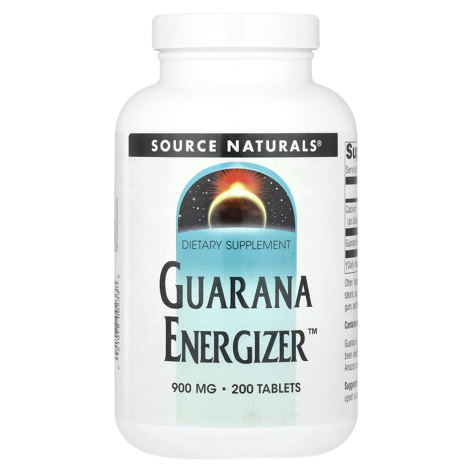 Source Naturals, Guarana Energizer™, 200 Tablets - Image 1