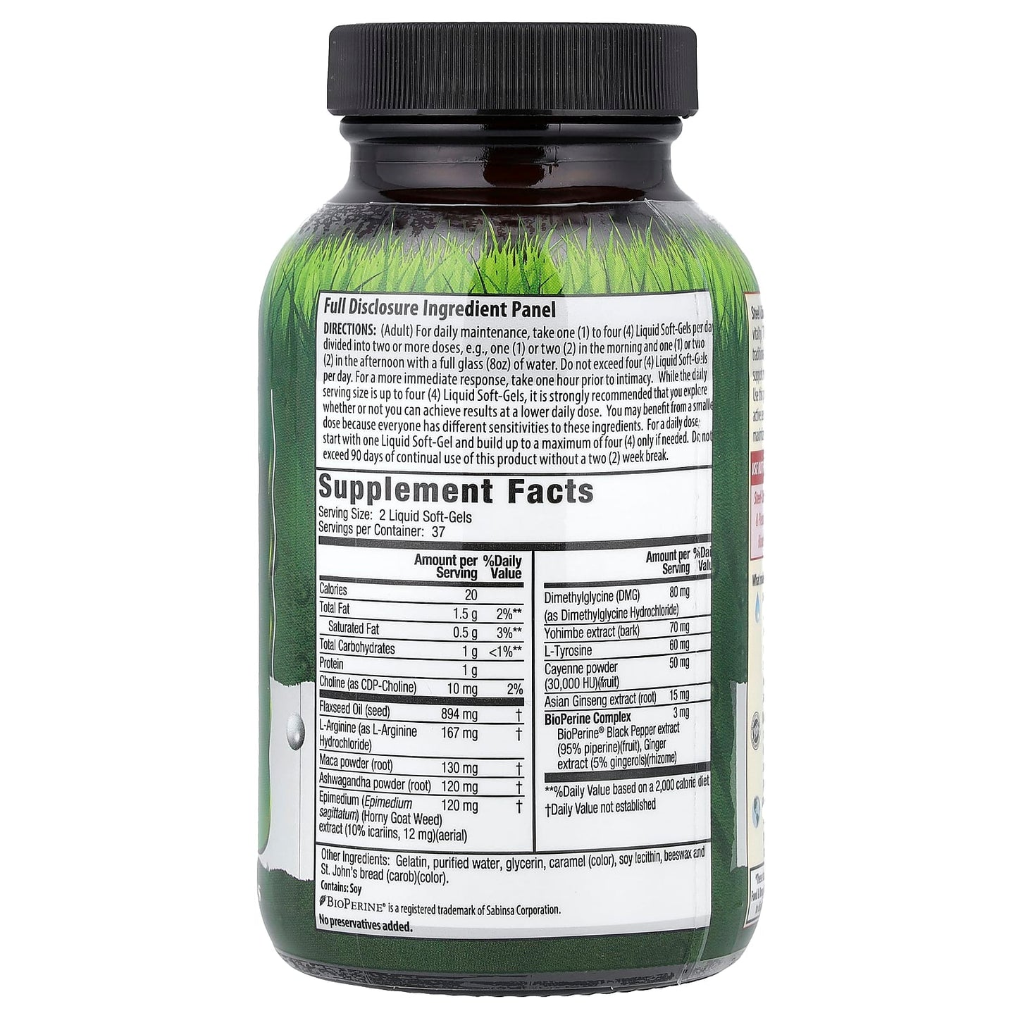 Irwin Naturals Steel Libido Liquid Soft-Gels for Male Enhancement - Image 2