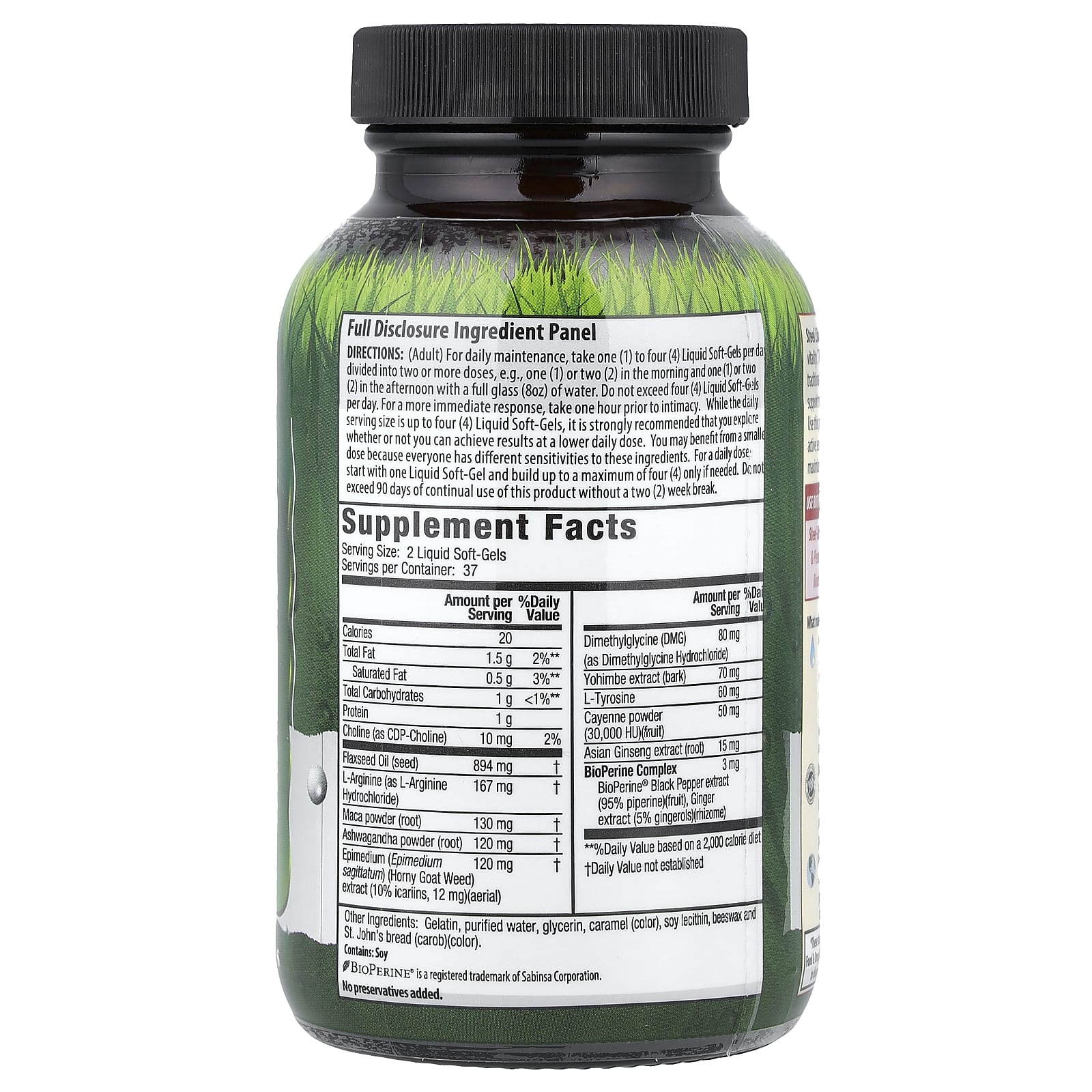 Irwin Naturals Steel Libido Liquid Soft-Gels for Male Enhancement - Image 2