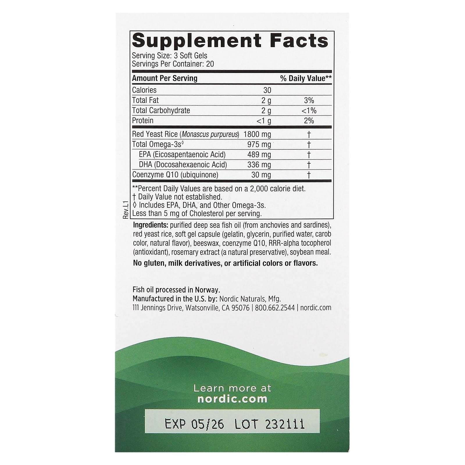 Nordic Naturals, Cholesterol Support, Omega Blend, 60 Soft Gels - Image 2
