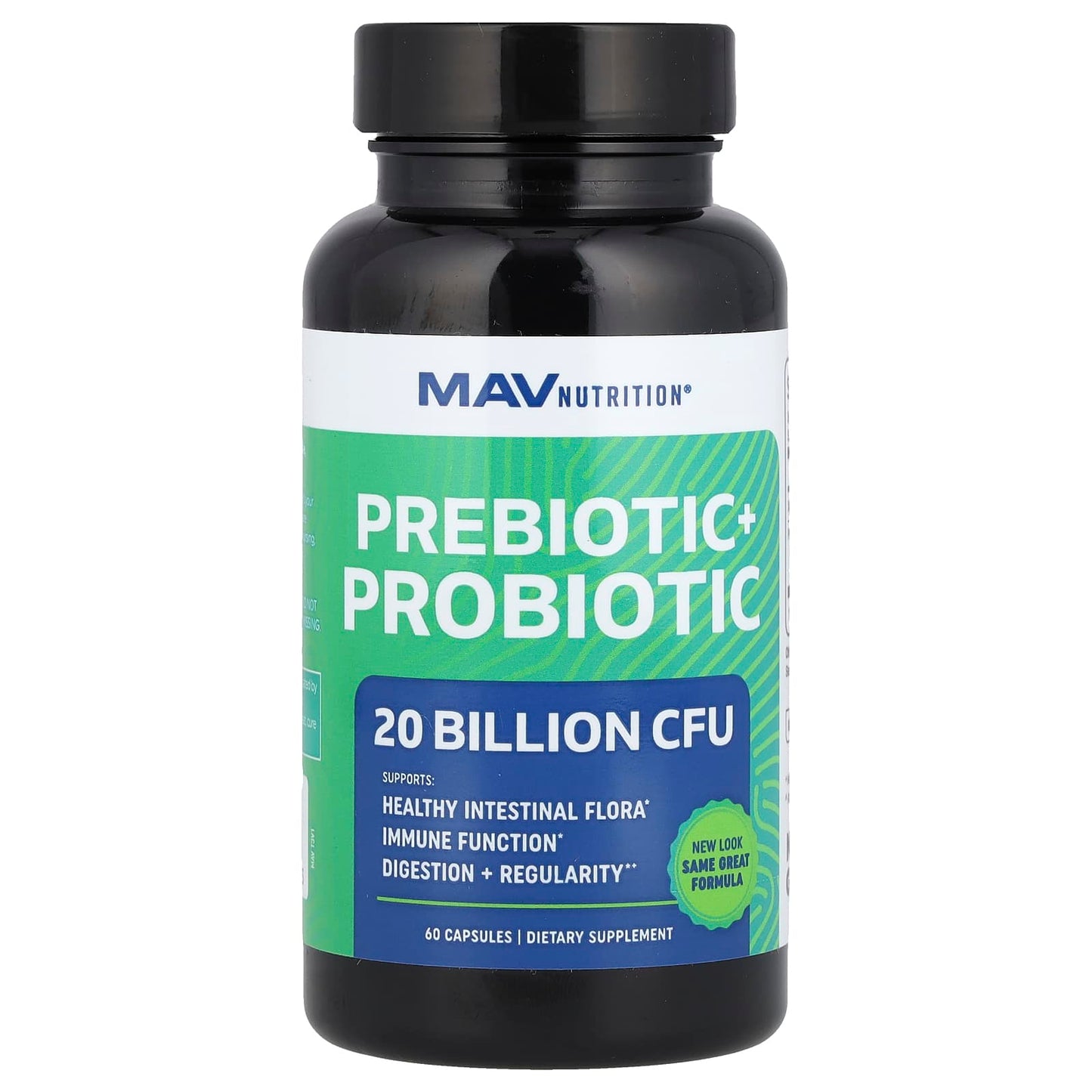 MAV Nutrition, Prebiotic + Probiotic, 60 Capsules - Image 1