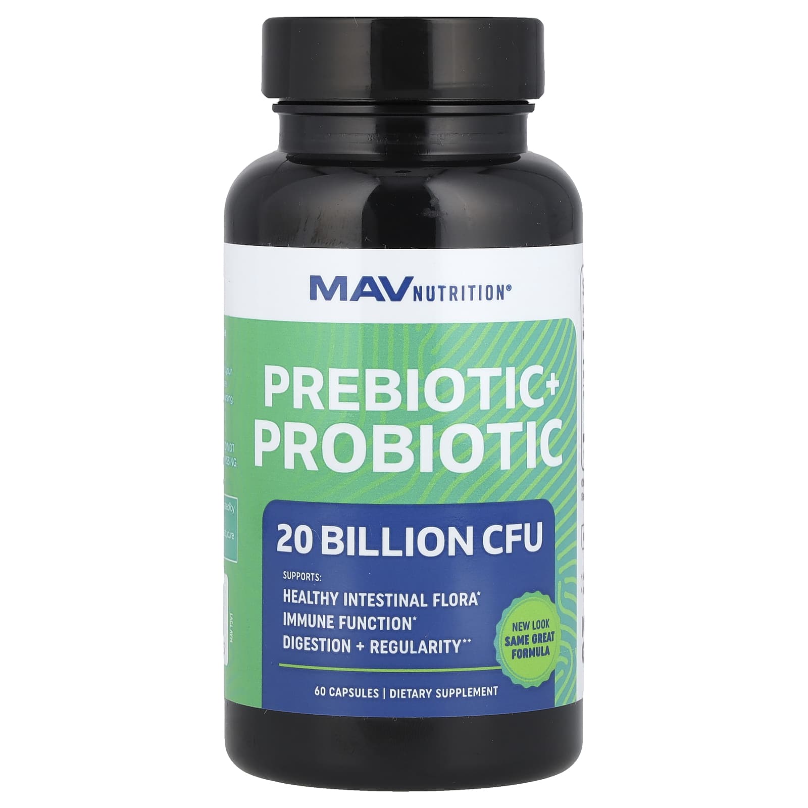 MAV Nutrition, Prebiotic + Probiotic, 60 Capsules - Image 1