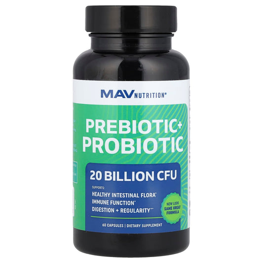MAV Nutrition, Prebiotic + Probiotic, 60 Capsules - Image 1