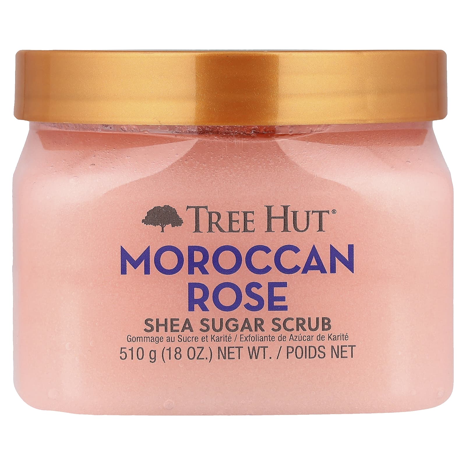 Tree Hut, Shea Sugar Scrub, Moroccan Rose, 18 oz (510 g) - Image 1