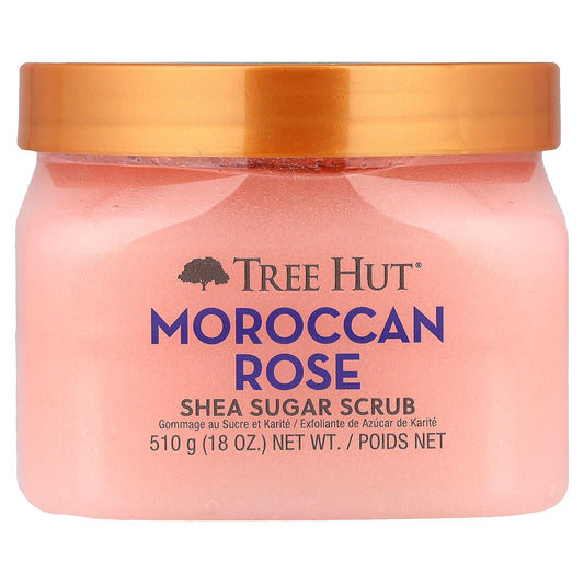 Tree Hut, Shea Sugar Scrub, Moroccan Rose, 18 oz (510 g) - Image 1