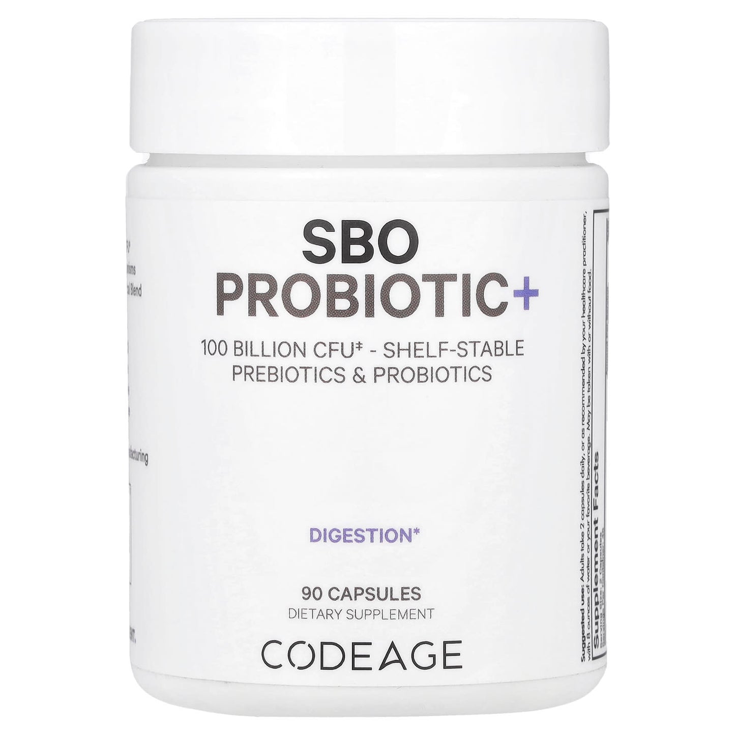 Codeage SBO Probiotic+ 100 Billion CFU Supplement for Digestion & Gut Health - Image 1